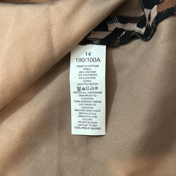 Kate Spade Women's Sz 14 Spotted Leopard Bow Knot Print Sleeveless Casual‎ Top - Picture 11 of 12